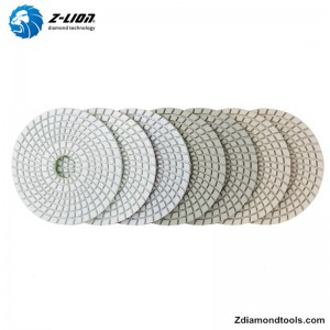 ZL-123CW almohadillas de pulido de diamante con resina para piedra de cuarzo
