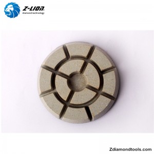 Almohadillas de pulido de concreto de resina ZL-16KM con relleno de metal
