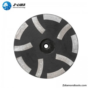 ZL-30 Diamante de rueda de copa llena de resina duradera de 4 pulgadas con hilo